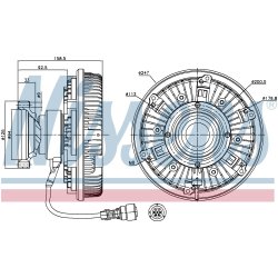 Radiator Fan Clutch NISSENS 86081 OE Ref 20576186 NISSENS