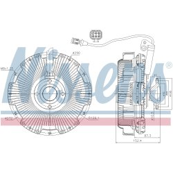 Radiator Fan Clutch NISSENS 86159 OE Ref 51066300149