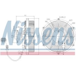 Radiator Fan Clutch NISSENS 86163 OE Ref 51066300133 NISSENS