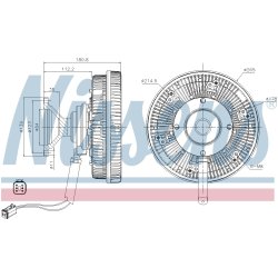 Radiator Fan Clutch NISSENS 86165 OE Ref 2038956