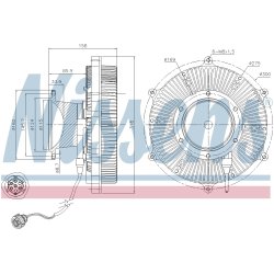 Radiator Fan Clutch NISSENS 86169 OE Ref A9362001122 NISSENS
