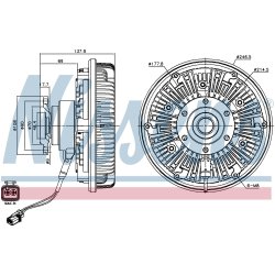 Radiator Fan Clutch NISSENS 86184 OE Ref 51066300146 NISSENS