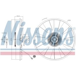 Radiator Fan Clutch NISSENS 86215 OE Ref 51066007053