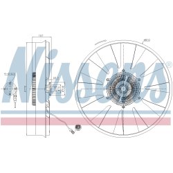 Radiator Fan Clutch NISSENS 86216 OE Ref 51066007049