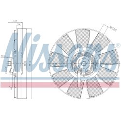 Radiator Fan Clutch NISSENS 86218 OE Ref A0002009923 NISSENS
