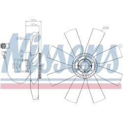 Radiator Fan Clutch NISSENS 86236 OE Ref 85013392