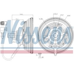 Radiator Fan Clutch NISSENS 86237 OE Ref 22866642