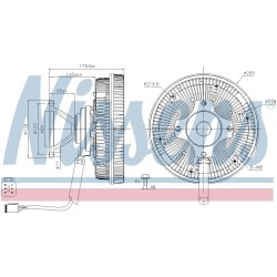 Radiator Fan Clutch NISSENS 86239 OE Ref 2737784