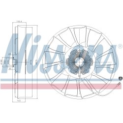 Radiator Fan Clutch NISSENS 86240 OE Ref 51066007125