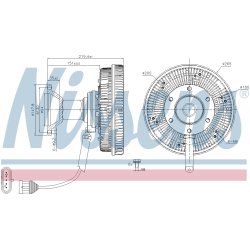 Radiator Fan Clutch NISSENS 86242 OE Ref 5801735571