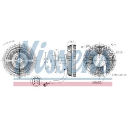 Radiator Fan Clutch NISSENS 86245 OE Ref 2035610