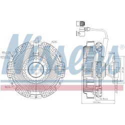 Radiator Fan Clutch NISSENS 86248 OE Ref 1910613