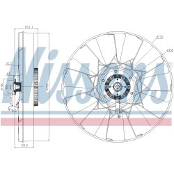 Fan Clutch NISSENS 86257 OE Ref 51066007051