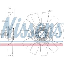 Radiator Fan Clutch NISSENS 86259 OE Ref 2576016