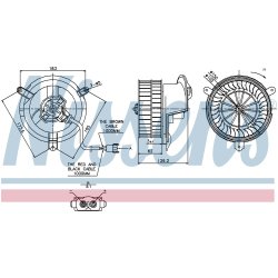 Heater Blower Motor NISSENS 87035 OE Ref 2018204542 NISSENS