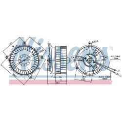 Heater Blower Motor NISSENS 87041 OE Ref A2108202442