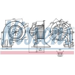 Heater Blower Motor NISSENS 87049 OE Ref 13250119 NISSENS