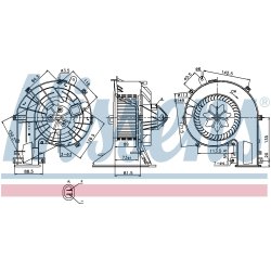 Heater Blower Motor NISSENS 87078 OE Ref 13250116 NISSENS