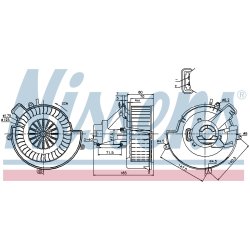 Heater Blower Motor NISSENS 87079 OE Ref 9117658 NISSENS