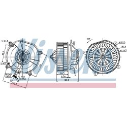 Heater Blower Motor NISSENS 87103 OE Ref 2118300908 NISSENS