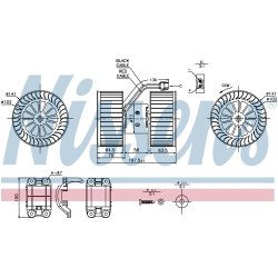 Heater Blower Motor NISSENS 87115 OE Ref 64113453729 NISSENS