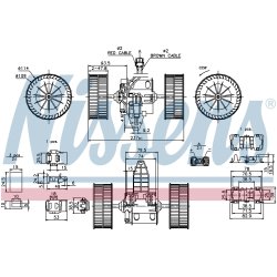 Heater Blower Motor NISSENS 87117 OE Ref 6933910 NISSENS