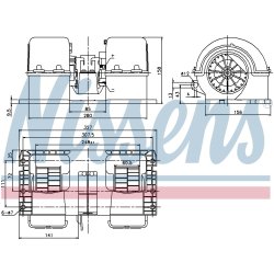 Heater Blower Motor NISSENS 87132 OE Ref 20443822 NISSENS