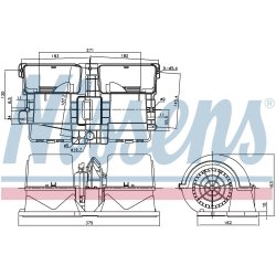 Heater Blower Motor NISSENS 87134 OE Ref 1854877
