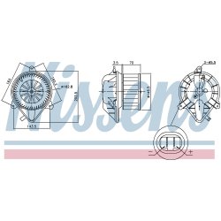 Heater Blower Motor NISSENS 87171 OE Ref 6441S0 NISSENS