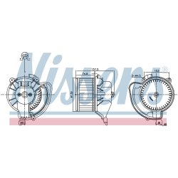 Heater Blower Motor NISSENS 87220 OE Ref 13293625