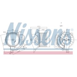 Heater Blower Motor NISSENS 87243 OE Ref 13392209 NISSENS