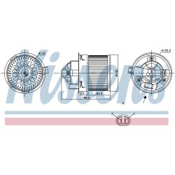 Heater Blower Motor NISSENS 87250 OE Ref 6441Z7 NISSENS