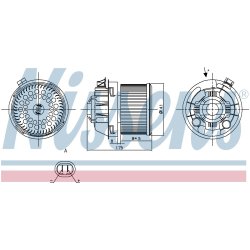 Heater Blower Motor NISSENS 87257 OE Ref 6441V6 NISSENS