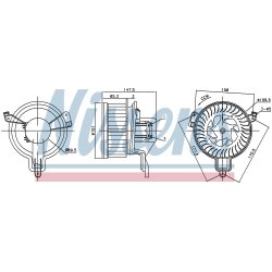 Heater Blower Motor NISSENS 87259 OE Ref 6441R4 NISSENS