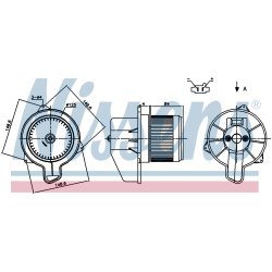 Heater Blower Motor NISSENS 87305 OE Ref 77366254 NISSENS