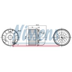 Heater Blower Motor NISSENS 87313 OE Ref 1326643 NISSENS