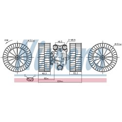 Heater Blower Motor NISSENS 87340 OE Ref A0008358304 NISSENS
