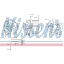 Heater Blower Motor NISSENS 87385 OE Ref 7701060015
