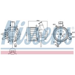 Heater Blower Motor NISSENS 87396 OE Ref 77366895