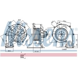 Heater Blower Motor NISSENS 87401 OE Ref 13250120 NISSENS