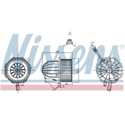 Heater Blower Motor NISSENS 87428 OE Ref 8T1820021 NISSENS