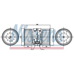 Heater Blower Motor NISSENS 87448 OE Ref 95517544 NISSENS