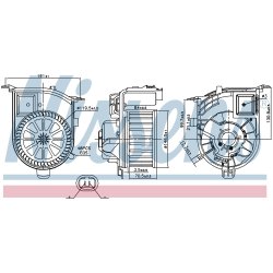 Heater Blower Motor NISSENS 87450 OE Ref 7701051271 NISSENS