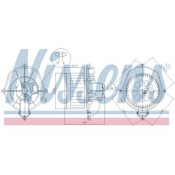 Heater Blower Motor NISSENS 87518 OE Ref 6441AR