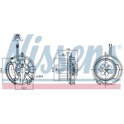 Heater Blower Motor NISSENS 87524 OE Ref 5WB819021A