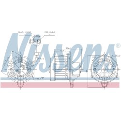 Heater Blower Motor NISSENS 87537 OE Ref 971131H000