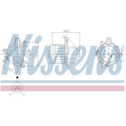 Heater Blower Motor NISSENS 87542 OE Ref 3549797