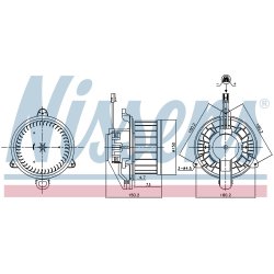 Heater Blower Motor NISSENS 87579 OE Ref A2478308400