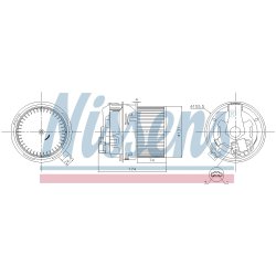 Heater Blower Motor NISSENS 87593 OE Ref 272104909R