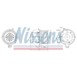 Heater Blower Motor NISSENS 87607 OE Ref 4539060201